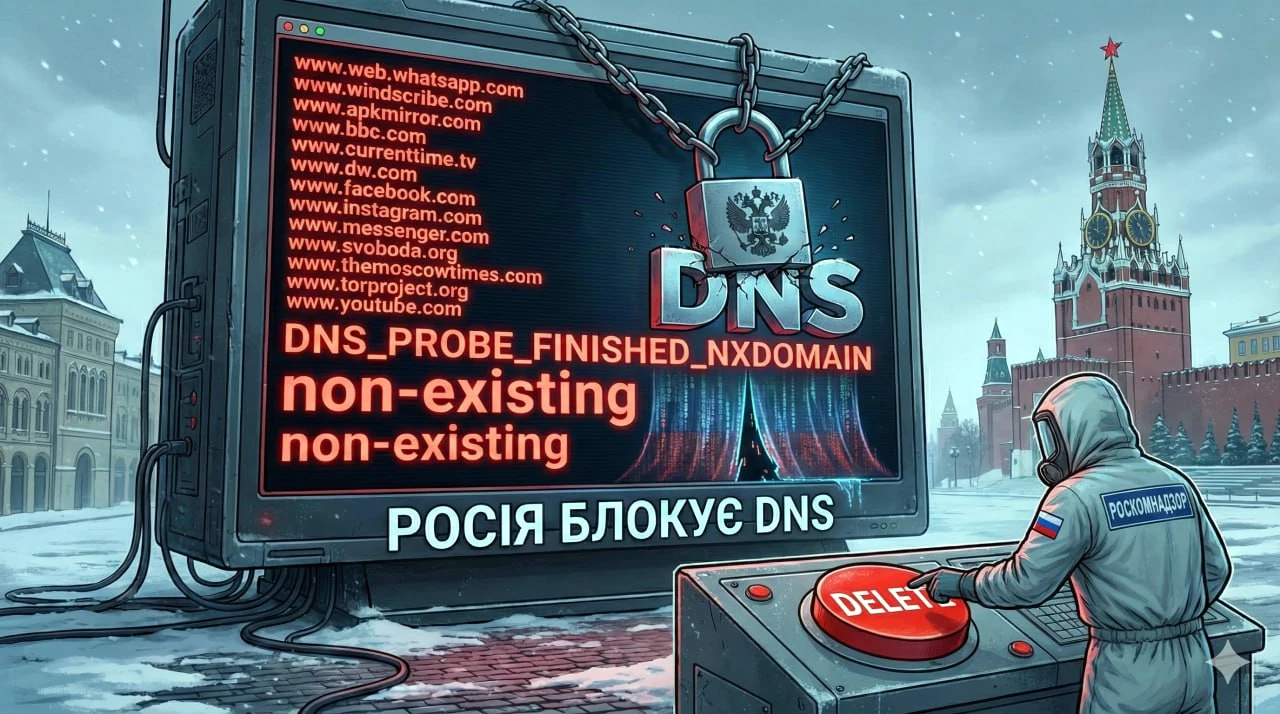 🌐 Масове видалення DNS-записів у рф: що відбувається і як це працює