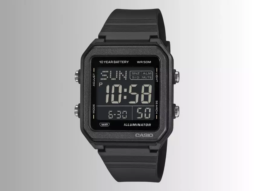 ⌚ Casio представила цифровий годинник W-221H-1BV з автономністю до 10 років